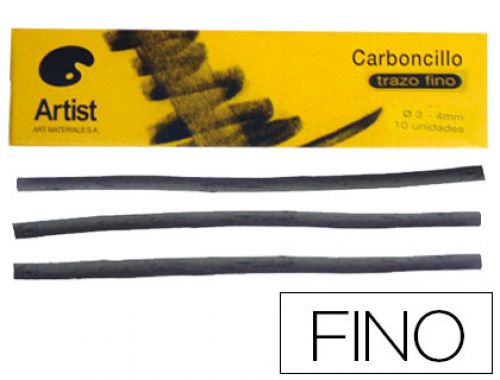 Carvao artist finos 3-4 mm caixa de 10 barras , Artist , 57216 , 8432764002266